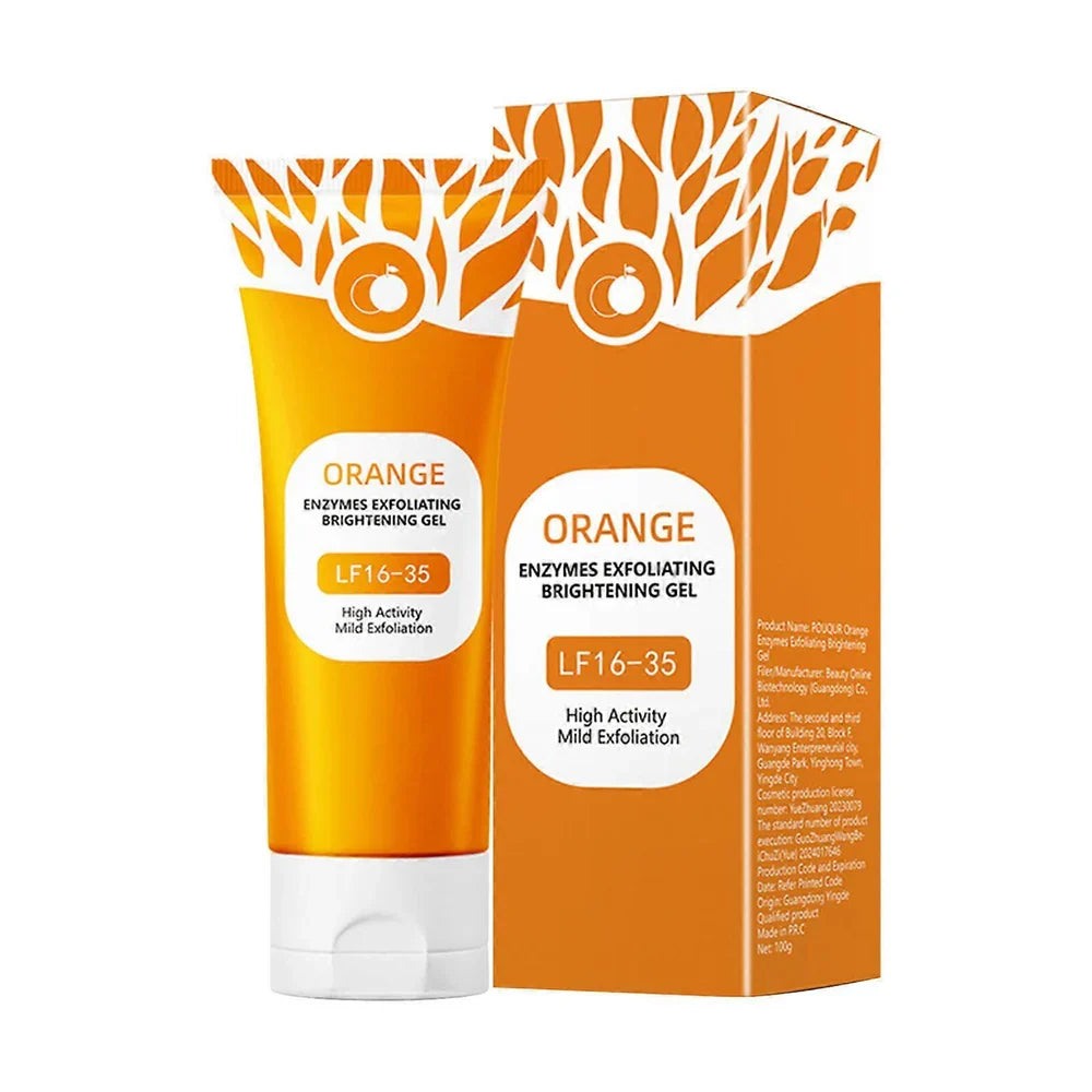Orange Enzyme Exfoliating Brightening Gel for All Skin Types.
