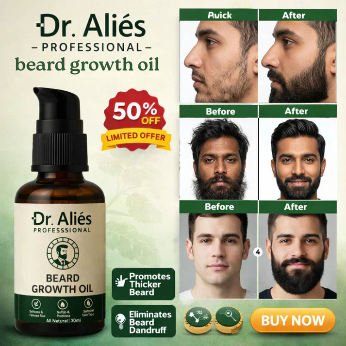 Dr. Alies Professional Premium Beard Growth Oil.