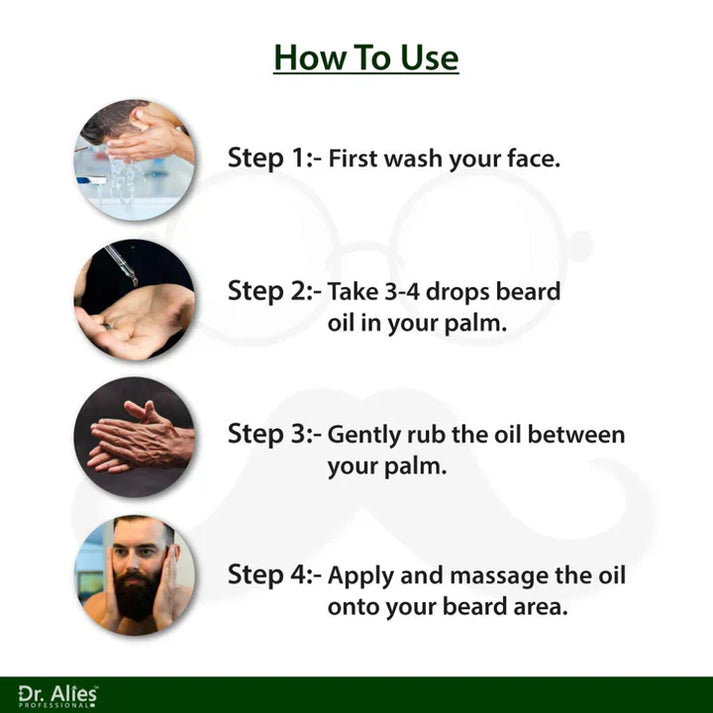 Dr. Alies Professional Premium Beard Growth Oil.