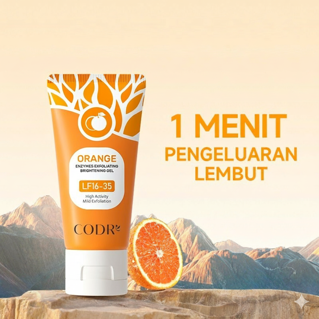 Orange Enzyme Exfoliating Brightening Gel for All Skin Types.